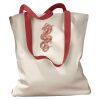Canvas Tote with Contrasting Handles Thumbnail