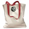 Canvas Tote with Contrasting Handles Thumbnail
