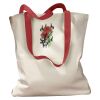 Canvas Tote with Contrasting Handles Thumbnail