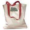 Canvas Tote with Contrasting Handles Thumbnail
