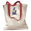 Canvas Tote with Contrasting Handles Thumbnail