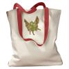 Canvas Tote with Contrasting Handles Thumbnail