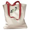 Canvas Tote with Contrasting Handles Thumbnail