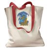 Canvas Tote with Contrasting Handles Thumbnail