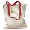 Canvas Tote with Contrasting Handles Thumbnail