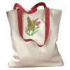 Canvas Tote with Contrasting Handles Thumbnail