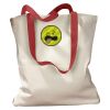 Canvas Tote with Contrasting Handles Thumbnail