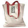 Canvas Tote with Contrasting Handles Thumbnail