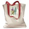 Canvas Tote with Contrasting Handles Thumbnail