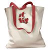 Canvas Tote with Contrasting Handles Thumbnail