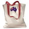 Canvas Tote with Contrasting Handles Thumbnail