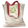 Canvas Tote with Contrasting Handles Thumbnail