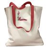Canvas Tote with Contrasting Handles Thumbnail