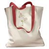 Canvas Tote with Contrasting Handles Thumbnail