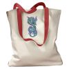 Canvas Tote with Contrasting Handles Thumbnail