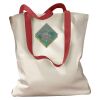 Canvas Tote with Contrasting Handles Thumbnail