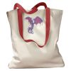 Canvas Tote with Contrasting Handles Thumbnail
