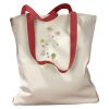 Canvas Tote with Contrasting Handles Thumbnail