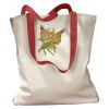 Canvas Tote with Contrasting Handles Thumbnail