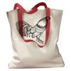 Canvas Tote with Contrasting Handles Thumbnail