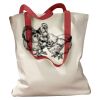 Canvas Tote with Contrasting Handles Thumbnail