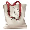 Canvas Tote with Contrasting Handles Thumbnail