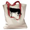 Canvas Tote with Contrasting Handles Thumbnail