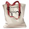 Canvas Tote with Contrasting Handles Thumbnail