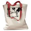 Canvas Tote with Contrasting Handles Thumbnail