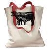 Canvas Tote with Contrasting Handles Thumbnail