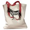 Canvas Tote with Contrasting Handles Thumbnail