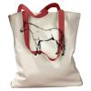 Canvas Tote with Contrasting Handles Thumbnail