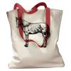 Canvas Tote with Contrasting Handles Thumbnail