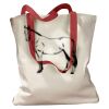 Canvas Tote with Contrasting Handles Thumbnail