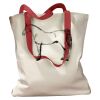 Canvas Tote with Contrasting Handles Thumbnail