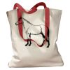 Canvas Tote with Contrasting Handles Thumbnail