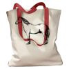 Canvas Tote with Contrasting Handles Thumbnail