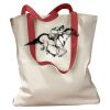 Canvas Tote with Contrasting Handles Thumbnail