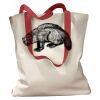 Canvas Tote with Contrasting Handles Thumbnail