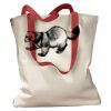 Canvas Tote with Contrasting Handles Thumbnail