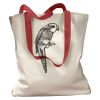 Canvas Tote with Contrasting Handles Thumbnail