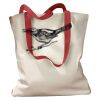 Canvas Tote with Contrasting Handles Thumbnail