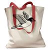 Canvas Tote with Contrasting Handles Thumbnail
