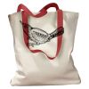 Canvas Tote with Contrasting Handles Thumbnail