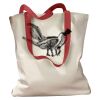 Canvas Tote with Contrasting Handles Thumbnail