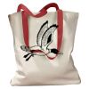 Canvas Tote with Contrasting Handles Thumbnail