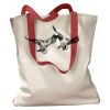 Canvas Tote with Contrasting Handles Thumbnail