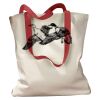 Canvas Tote with Contrasting Handles Thumbnail
