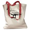 Canvas Tote with Contrasting Handles Thumbnail