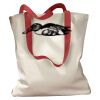Canvas Tote with Contrasting Handles Thumbnail